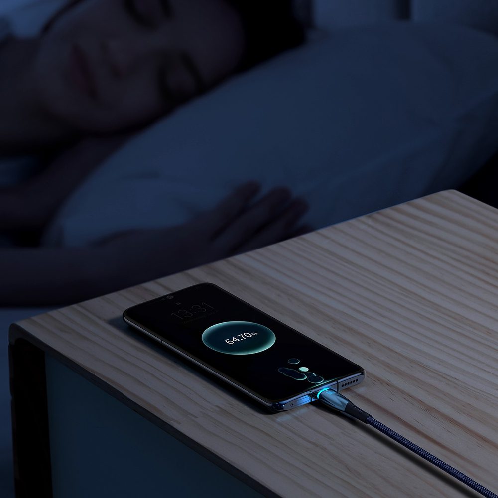 [RETURNED ITEM] Baseus Glimmer Series fast charging cable USB-A - USB-C 100W 480Mbps 1m blueeng