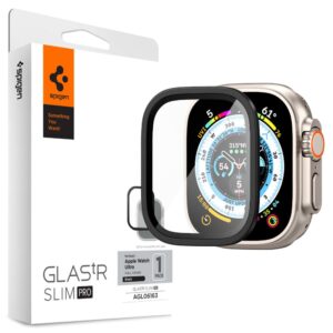 Spigen Glas.tR Slim Pro Tempered Glass for Apple Watch Ultra (49mm) - Blackeng