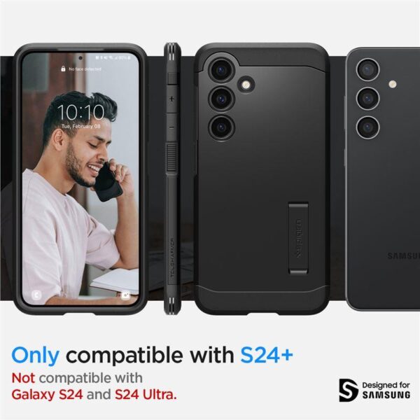 [RETURNED ITEM] [RETURNED ITEM] Spigen Tough Armor case for Samsung Galaxy S24+ - blackeng