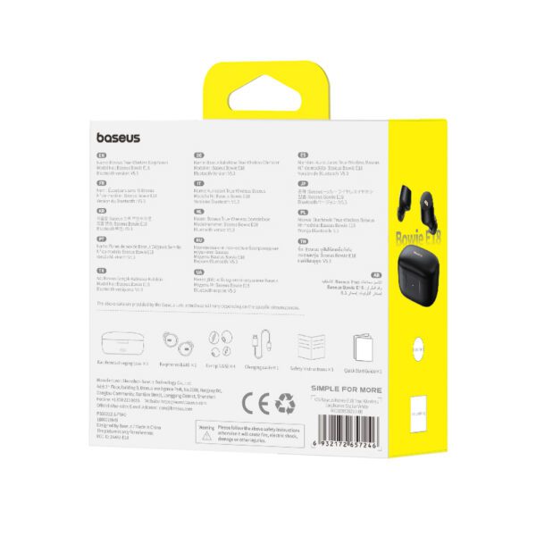 169158_7 Baseus Bowie E18 wireless TWS ENC IPX4 headphones - blackeng