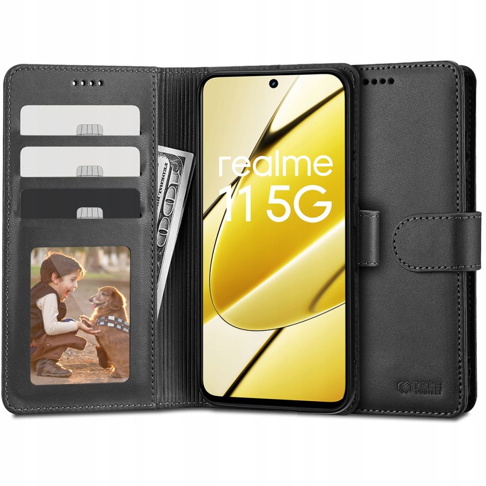 CREATOR: gd-jpeg v1.0 (using IJG JPEG v62), quality = 80 Tech-Protect Wallet Case for Realme 11 5G - Blackeng
