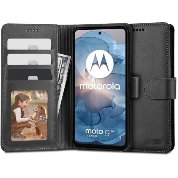 CREATOR: gd-jpeg v1.0 (using IJG JPEG v62), quality = 80 Tech-Protect Wallet Case for Motorola Moto G24 / G24 Power / G04 - Blackeng