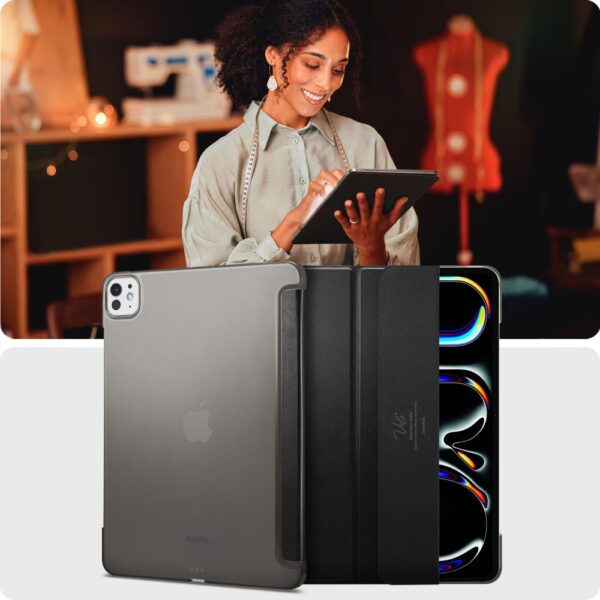 CREATOR: gd-jpeg v1.0 (using IJG JPEG v62), quality = 80 Spigen Smart Fold iPad Pro 13" 2024 Case - Blackeng