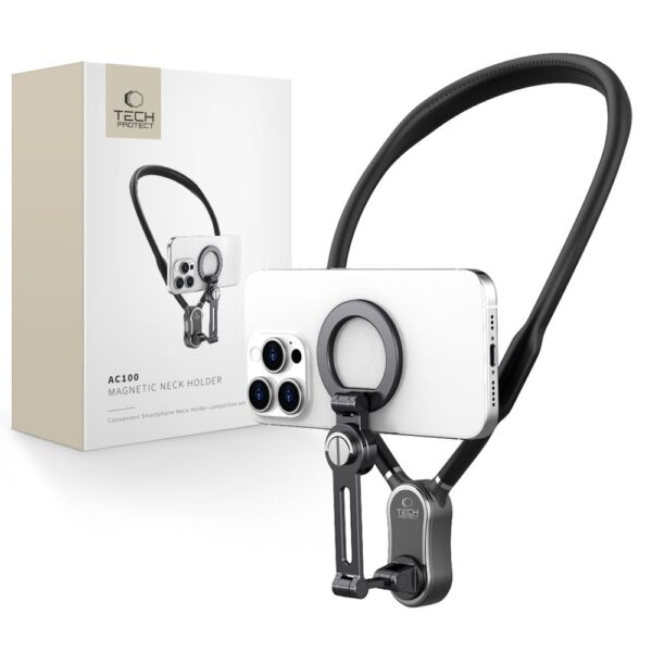 CREATOR: gd-jpeg v1.0 (using IJG JPEG v62), quality = 80 Tech-Protect AC100 Neck Bracket with MagSafe - Blackeng