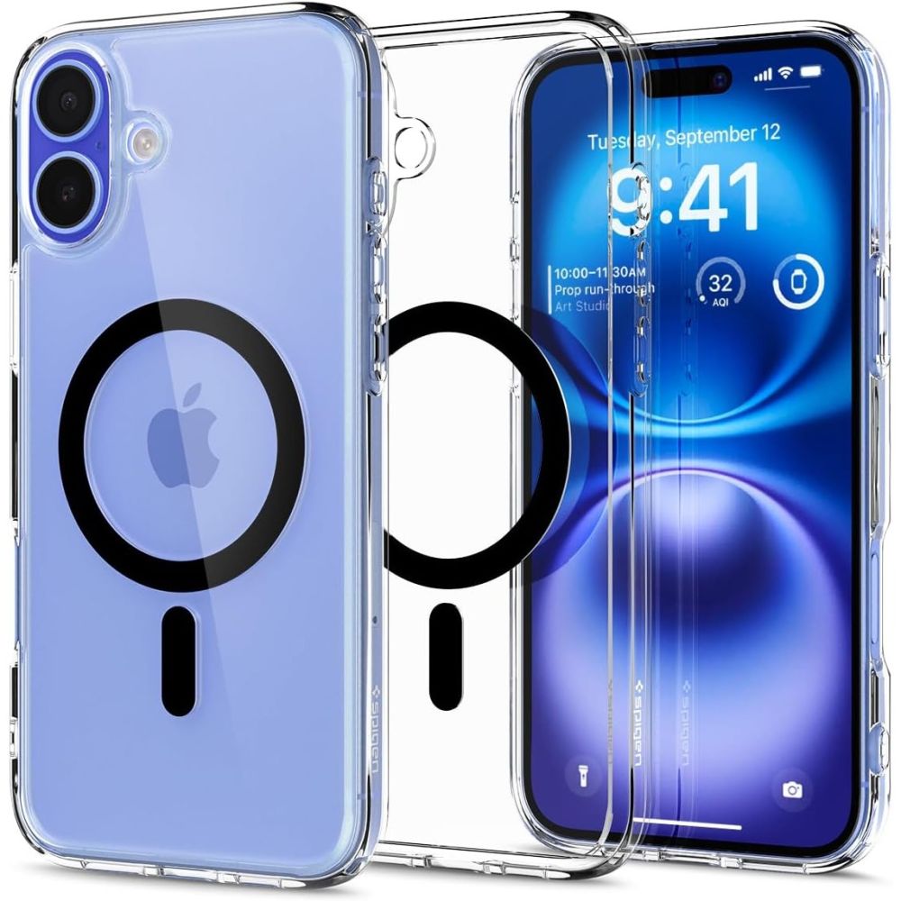 CREATOR: gd-jpeg v1.0 (using IJG JPEG v62), quality = 80 Spigen Ultra Hybrid MagSafe for iPhone 16 - Blackeng