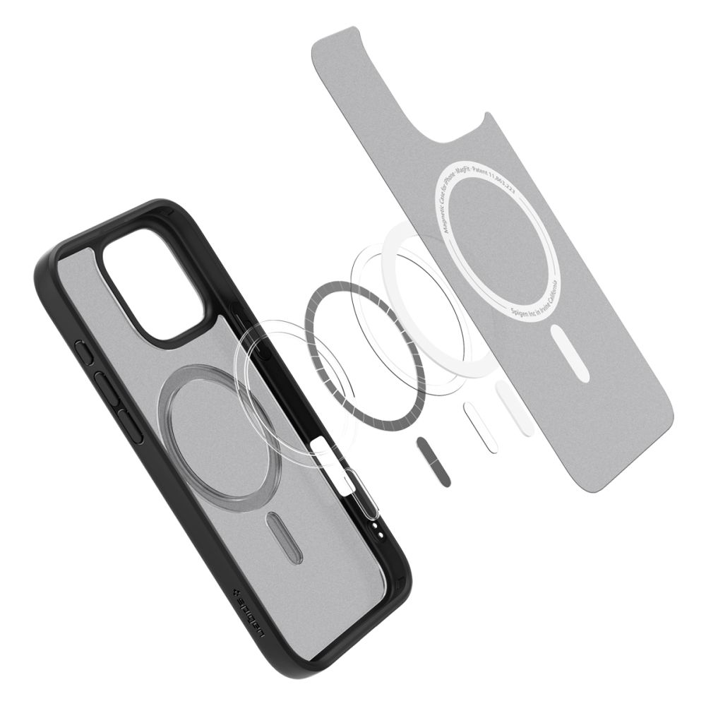Spigen Ultra Hybrid Mag Case with MagSafe for iPhone 16 Pro Max - Blackeng