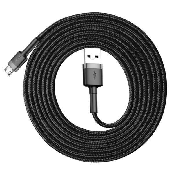 Baseus Cafule Cable CAMKLF-CG1 USB-A / micro USB 1.5A 2 m - black-grayeng
