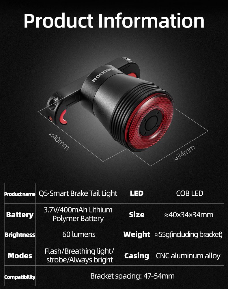 177556_8 Rockbros Q5 rear bicycle light with intelligent stop system - blackeng