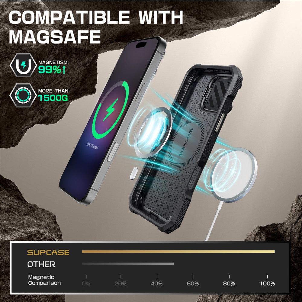 CREATOR: gd-jpeg v1.0 (using IJG JPEG v62), quality = 80 Supcase UB XT Mag Case with MagSafe for iPhone 16 Pro Max - Grayeng