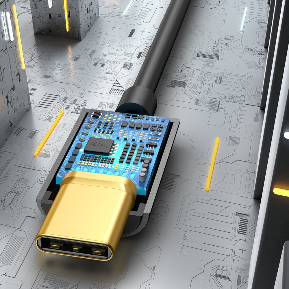 183179_10 Baseus L54 adapter for USB-C headphones / mini jack 3.5mm DAC 24 bit 48 KHz - blackeng