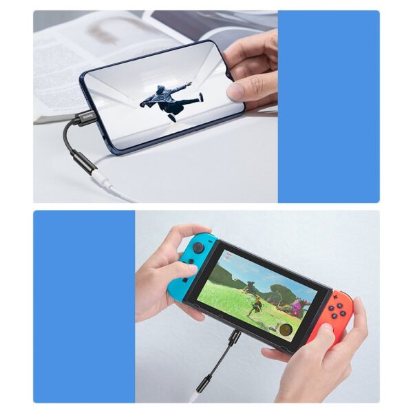 183179_9 Baseus L54 adapter for USB-C headphones / mini jack 3.5mm DAC 24 bit 48 KHz - blackeng