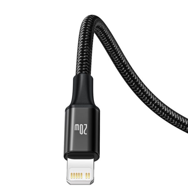 183249_3 Baseus Rapid Series 3in1 USB-C - USB-C / Lightning / micro USB cable 20W PD 1.5m - blackeng