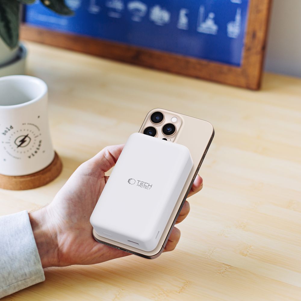 CREATOR: gd-jpeg v1.0 (using IJG JPEG v62), quality = 80 Powerbank Tech-Protect PB12 LifeMag MagSafe 20000MAH - whiteeng