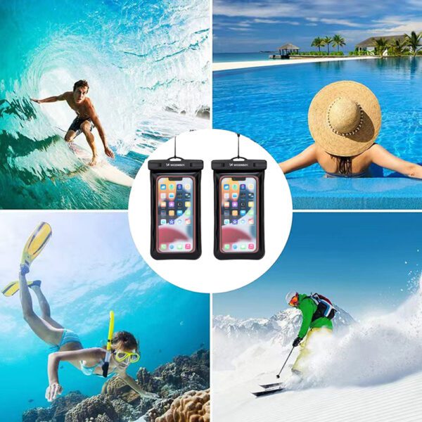 Wozinsky WWE-01 waterproof case with PVC armband - blackeng