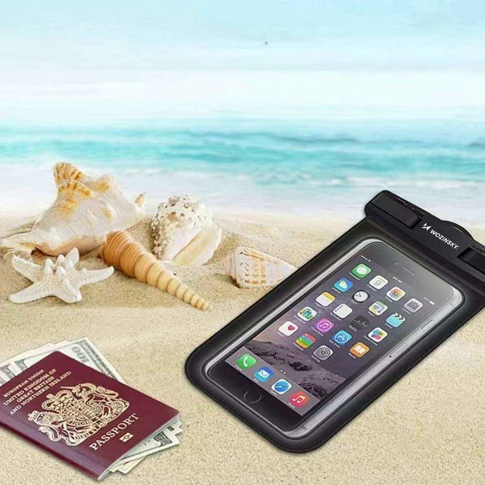 Wozinsky WWE-01 waterproof case with PVC armband - blackeng