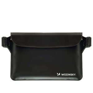 Wozinsky WWS-01 Waterproof PVC Waist Bag - Blackeng