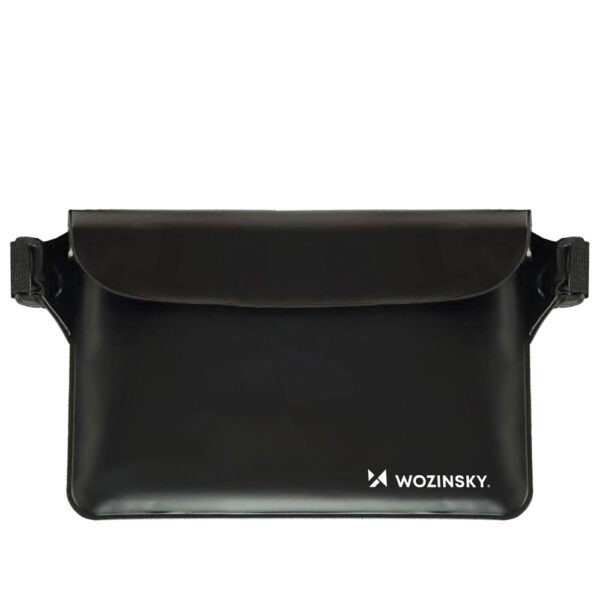 Wozinsky WWS-01 Waterproof PVC Waist Bag - Blackeng
