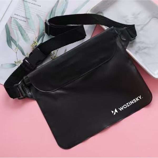 Wozinsky WWS-01 Waterproof PVC Waist Bag - Blackeng
