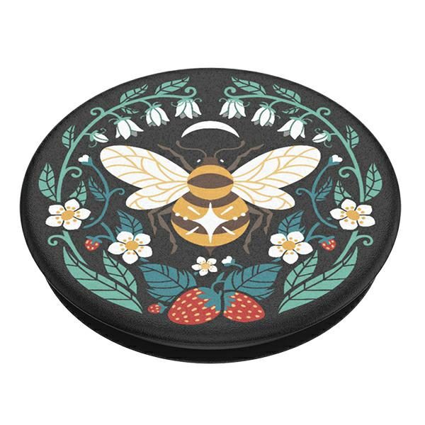 196454_2 Popsockets 2 Bee Boho Phone Holder and Stand - Blackeng