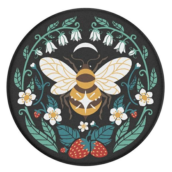 196454_3 Popsockets 2 Bee Boho Phone Holder and Stand - Blackeng