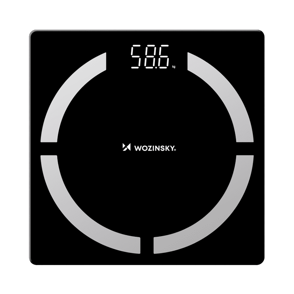 Wozinsky WIWL-30 Smart Bluetooth Bathroom Scale - Blackeng