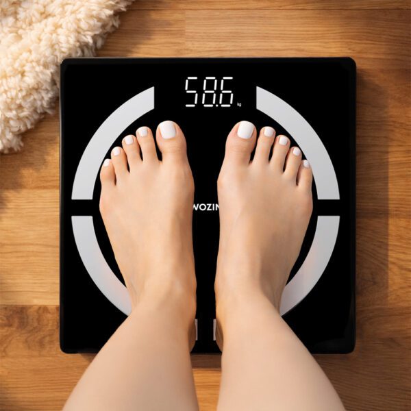 Wozinsky WIWL-30 Smart Bluetooth Bathroom Scale - Blackeng