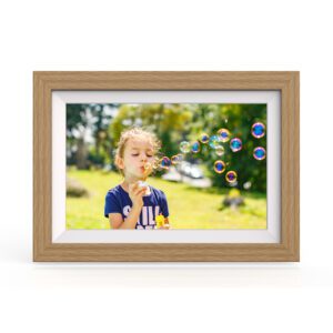 Wozinsky WRC-32 10.1" Digital Photo Frame with Frameo 32GB App - Light Browneng