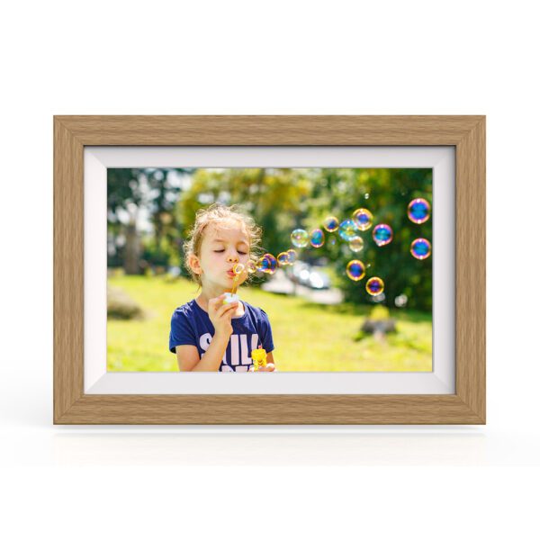 Wozinsky WRC-32 10.1" Digital Photo Frame with Frameo 32GB App - Light Browneng