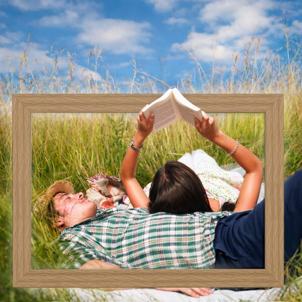 Wozinsky WRC-32 10.1" Digital Photo Frame with Frameo 32GB App - Light Browneng