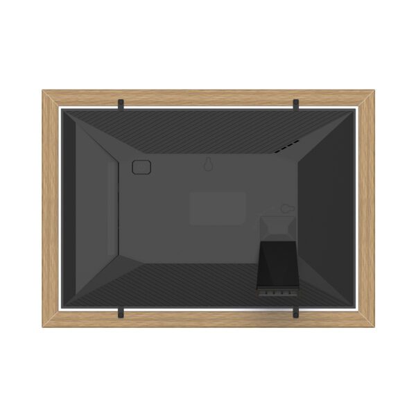 Wozinsky WRC-32 10.1" Digital Photo Frame with Frameo 32GB App - Light Browneng