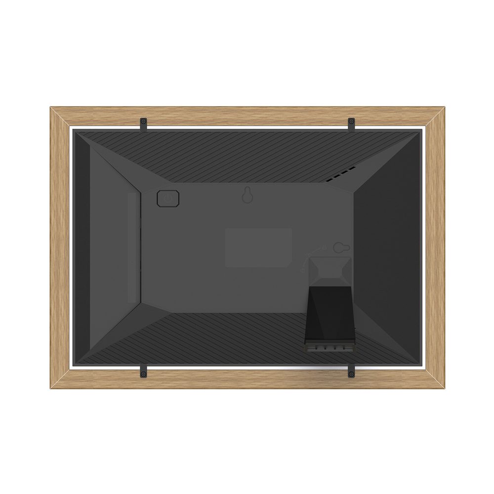 Wozinsky WRC-32 10.1" Digital Photo Frame with Frameo 32GB App - Light Browneng