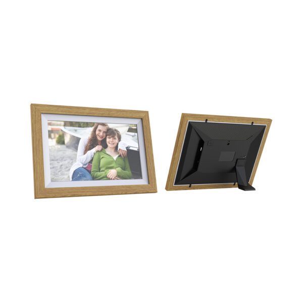 Wozinsky WRC-32 10.1" Digital Photo Frame with Frameo 32GB App - Light Browneng