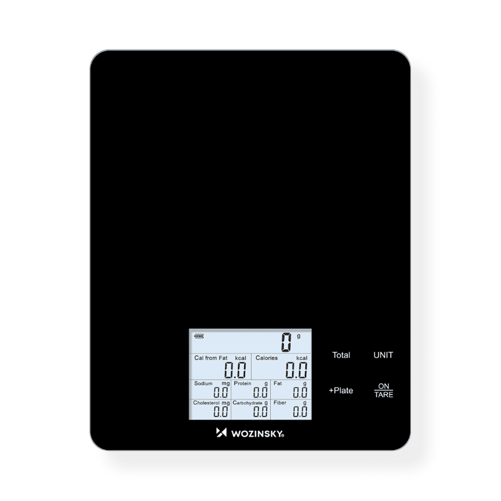 Wozinsky WIK-10 Smart Kitchen Scale with Digital Display, Bluetooth App - Blackeng