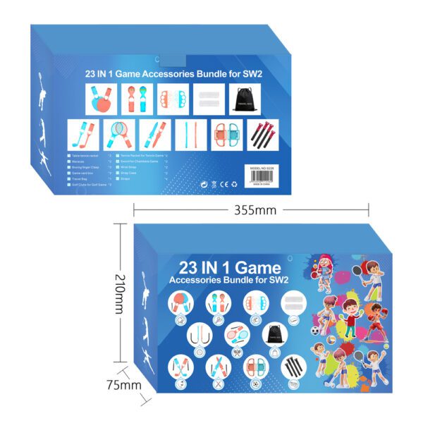 Nintendo Switch 23-in-1 Family Accessory Pack 2 - Orange and Blue Seteng