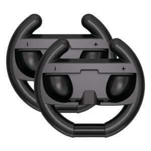 Racing Wheel for Nintendo Switch 2 Joy-Con Controller (Pack of 2) - Blackeng