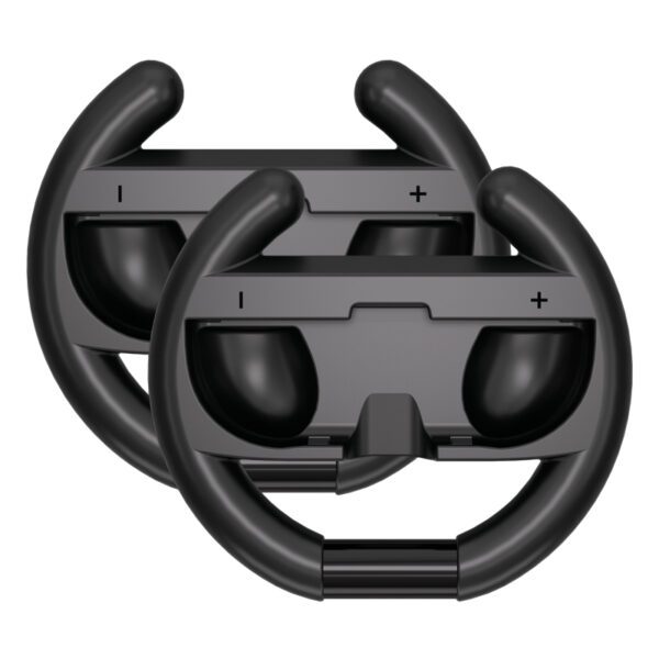 197596_1 Racing Wheel for Nintendo Switch 2 Joy-Con Controller (Pack of 2) - Blackeng