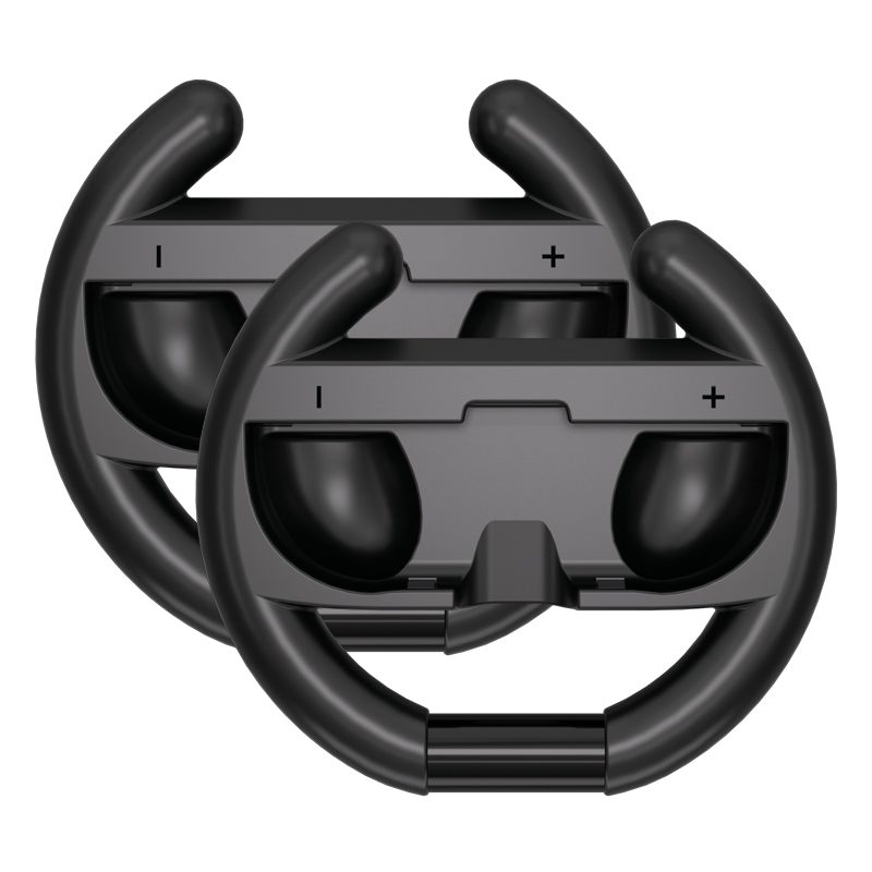 197596_1 Racing Wheel for Nintendo Switch 2 Joy-Con Controller (Pack of 2) - Blackeng