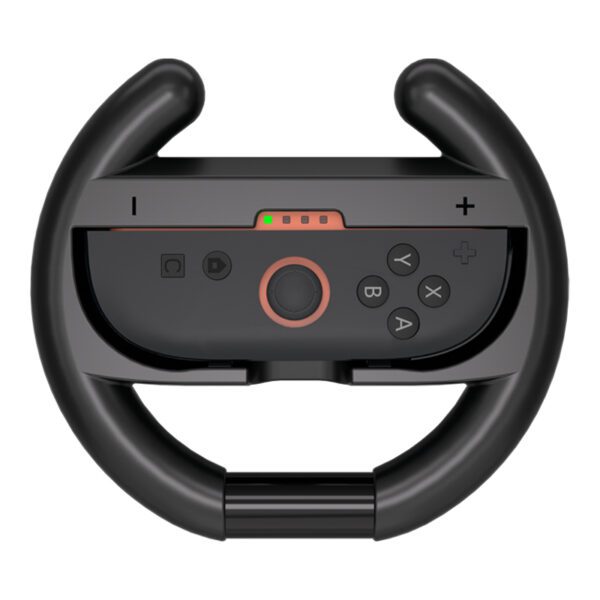 197596_4 Racing Wheel for Nintendo Switch 2 Joy-Con Controller (Pack of 2) - Blackeng