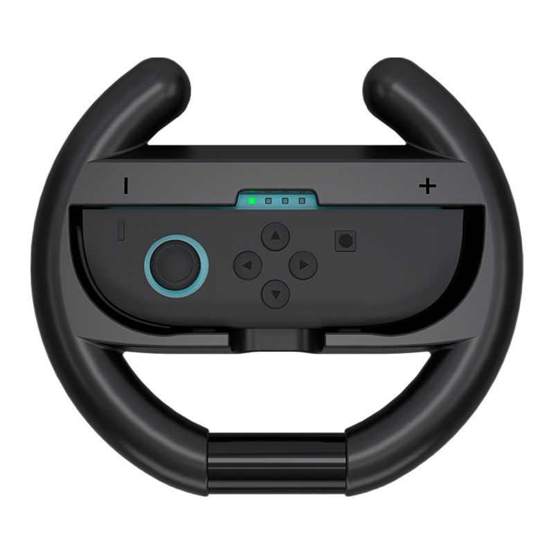 197596_5 Racing Wheel for Nintendo Switch 2 Joy-Con Controller (Pack of 2) - Blackeng