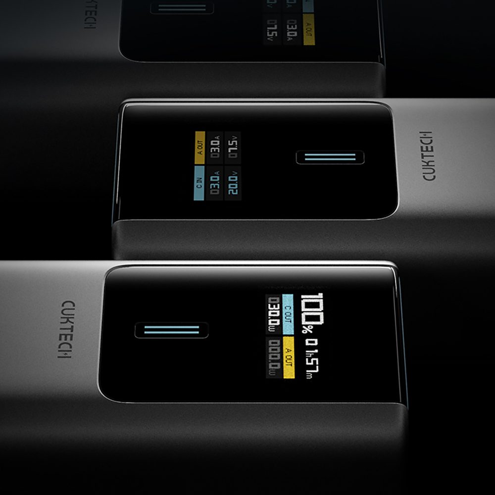 Powerbank CUKTECH CKPB100PGLBL 150W 10000mAh USB-C USB-A - szarypol