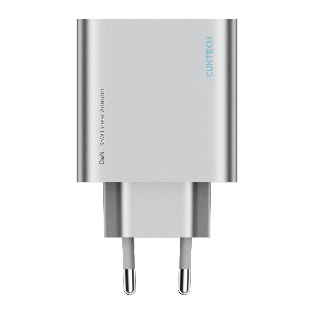 Cuktech 65W GaN 2xUSB-C 1xUSB-A Wall Charger - Grayeng