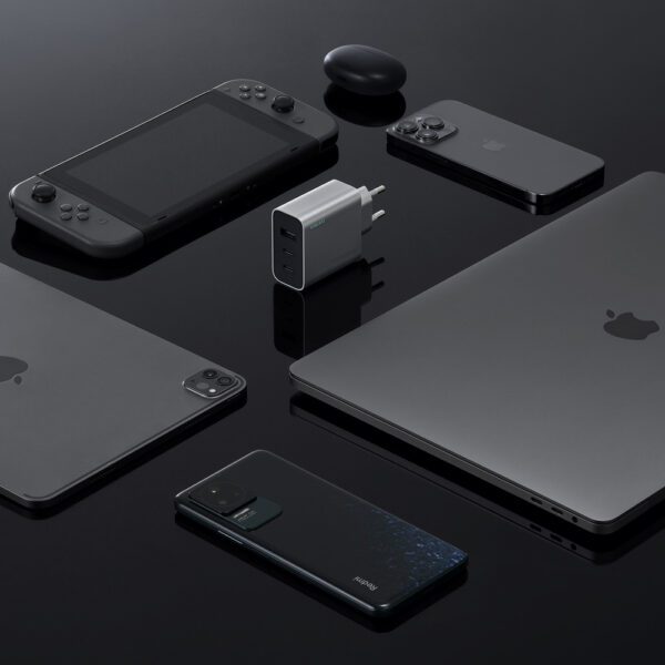 Cuktech 65W GaN 2xUSB-C 1xUSB-A Wall Charger - Grayeng