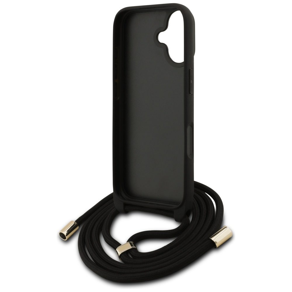 Guess 4G Big Logo Cord Stap Crossbody Case for iPhone 17 - Browneng