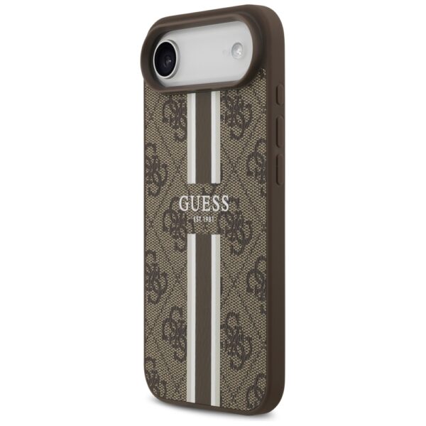 Guess 4G Printed Stripes MagSafe case for iPhone 17 Air - browneng