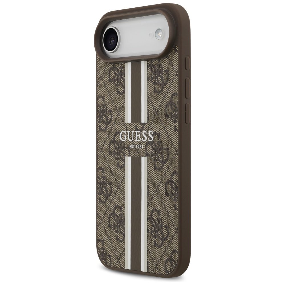 Guess 4G Printed Stripes MagSafe case for iPhone 17 Air - browneng