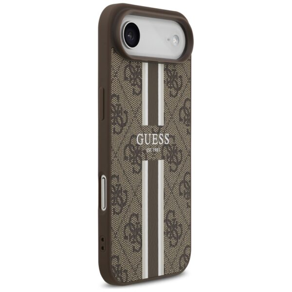 Guess 4G Printed Stripes MagSafe case for iPhone 17 Air - browneng
