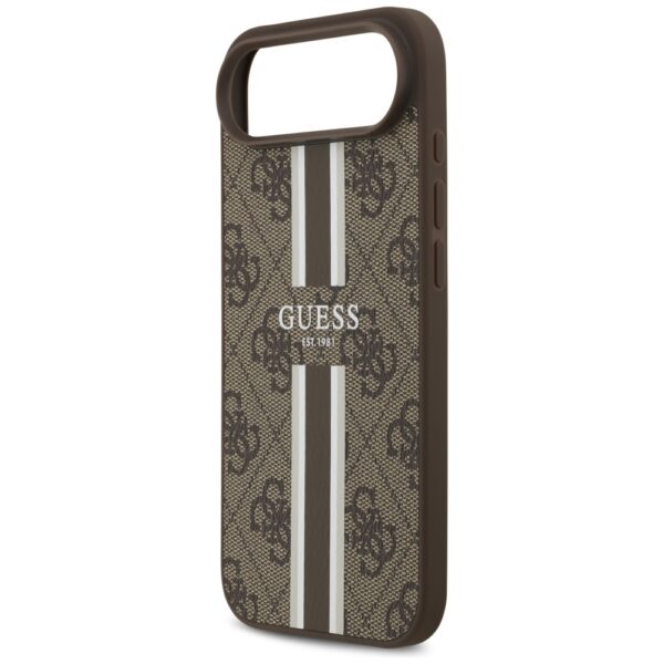 Guess 4G Printed Stripes MagSafe case for iPhone 17 Air - browneng