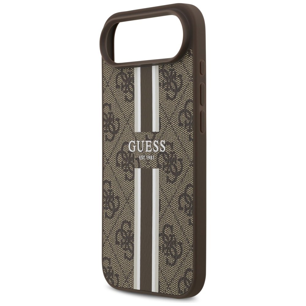 Guess 4G Printed Stripes MagSafe case for iPhone 17 Air - browneng