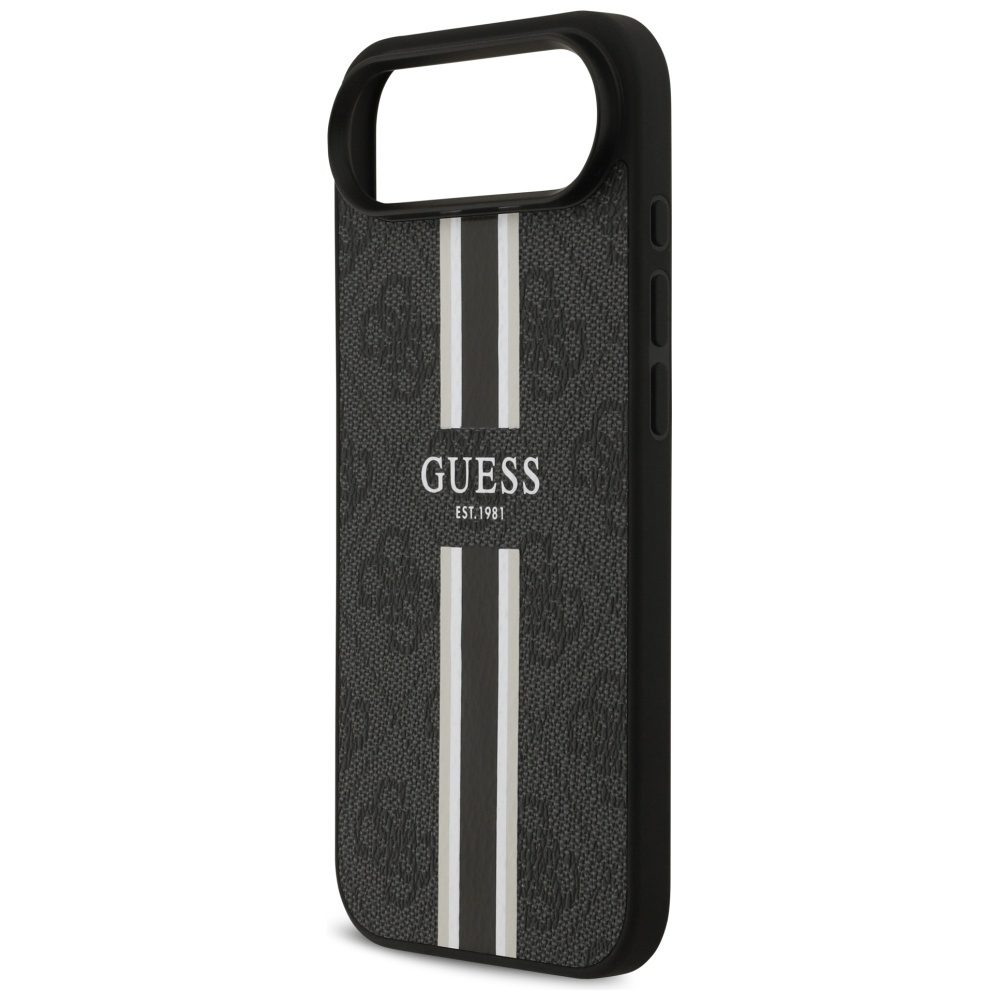 Guess 4G Printed Stripes MagSafe case for iPhone 17 Air - blackeng