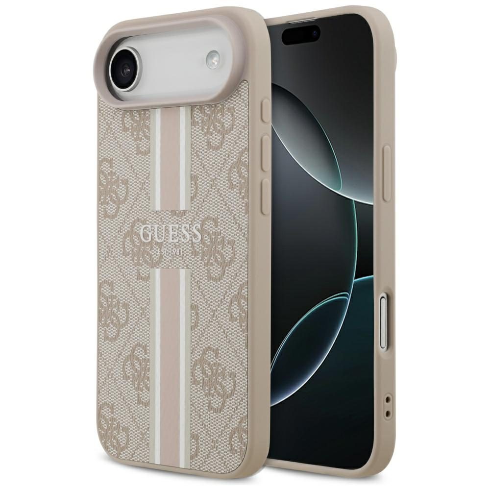 199218_1 Guess 4G Printed Stripes MagSafe case for iPhone 17 Air - pinkeng